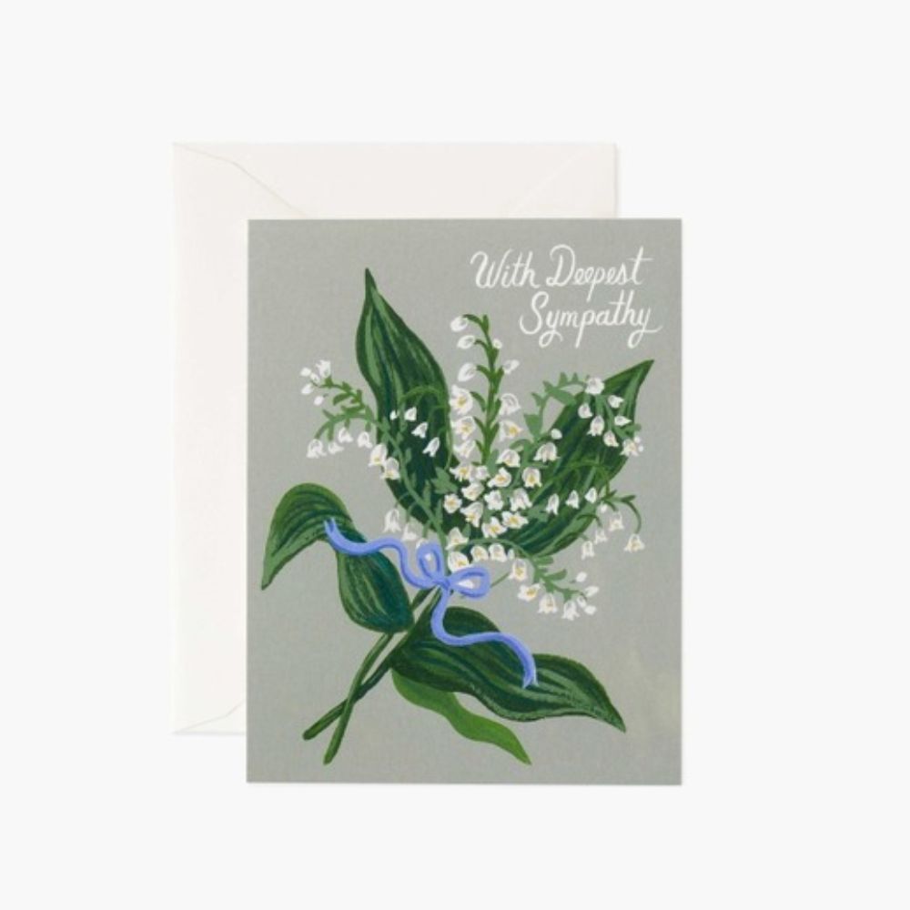 Rifle Paper Lily of the Valley Sympathy Card