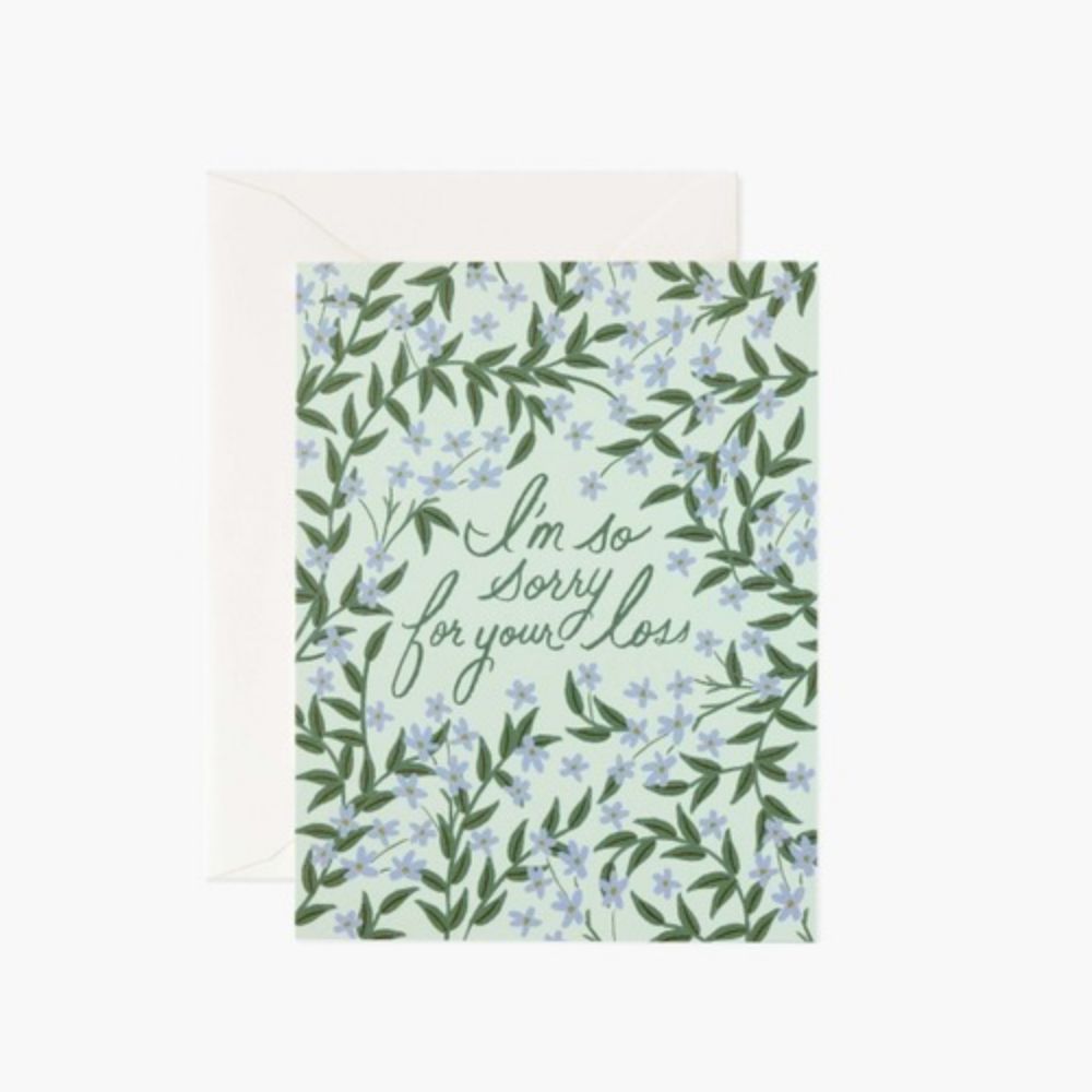 Rifle Paper Laurel Sympathy Card