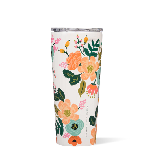 CORKCICLE 24OZ RIFLE PAPER- GLOSS CREAM LIVELY FLORAL