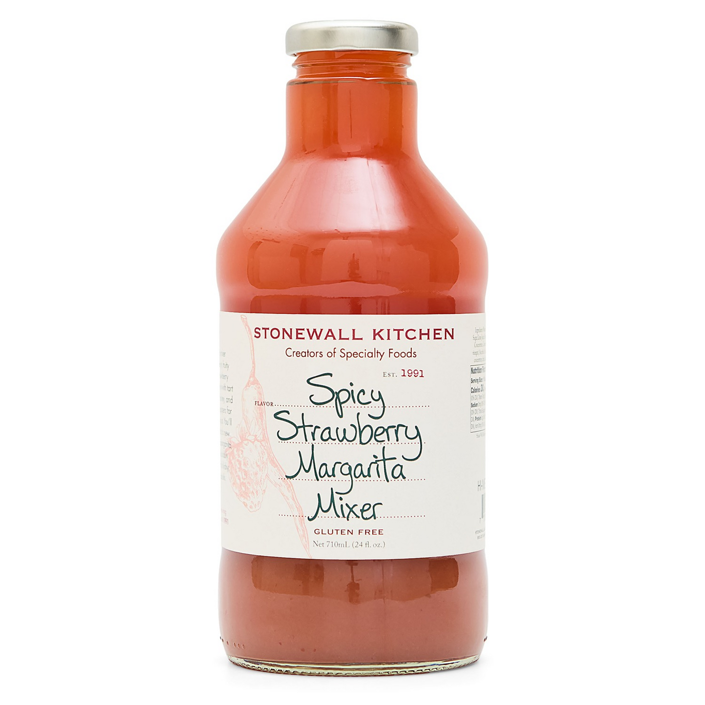 Stonewall Kitchen Spicy Strawberry Margarita Mixer 24 fl oz