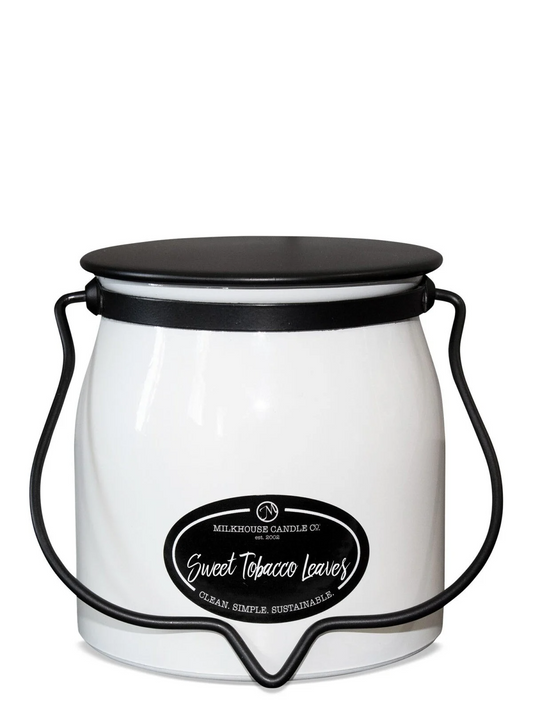 MILKHOUSE CANDLE CO. 16 OZ SWEET TOBACCO LEAVES
