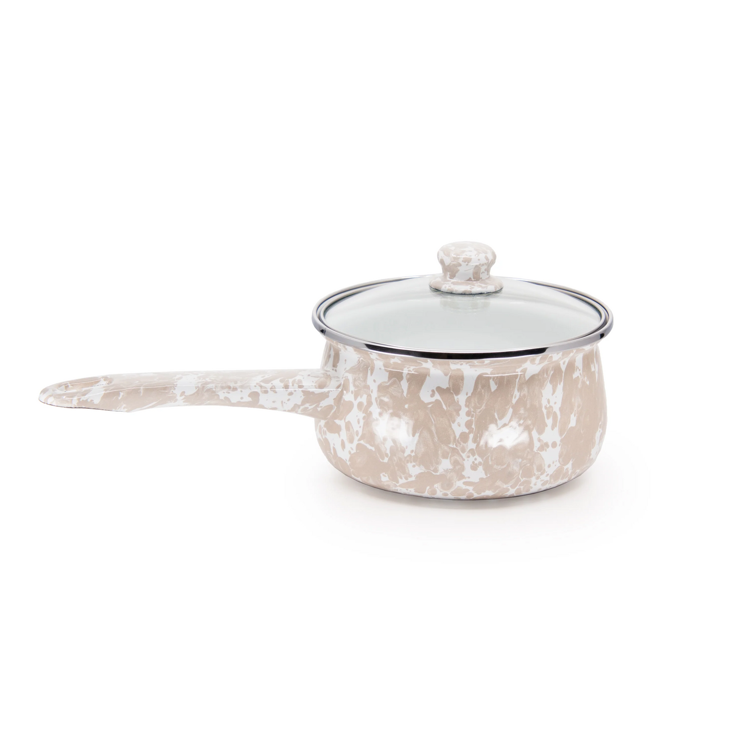 TAUPE SWIRL SAUCE PAN