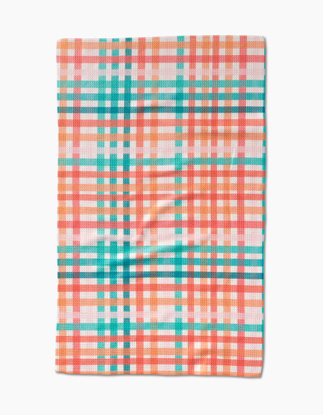 GEOMETRY PICK ME GINGHAM TEA TOWEL