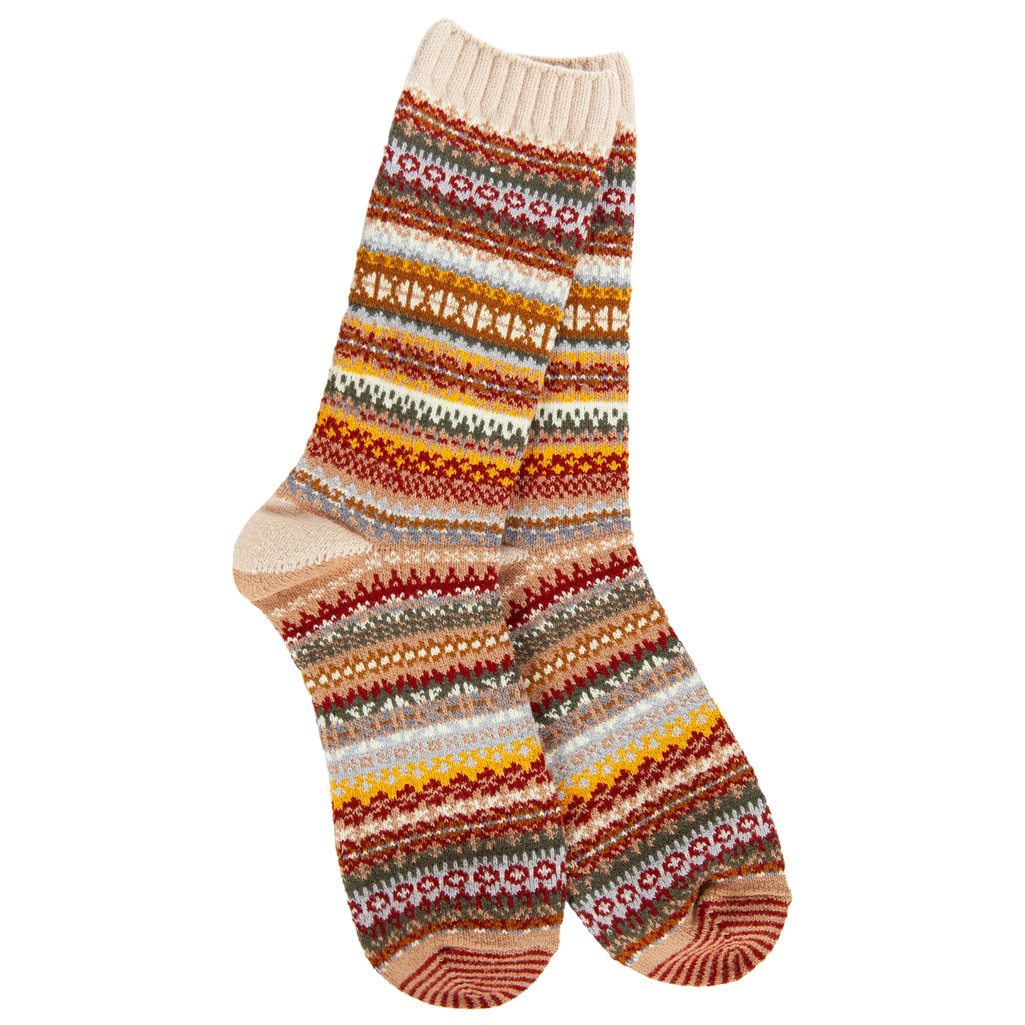 World's Softest Sock Co. Weekend Nordic Crew Cashew