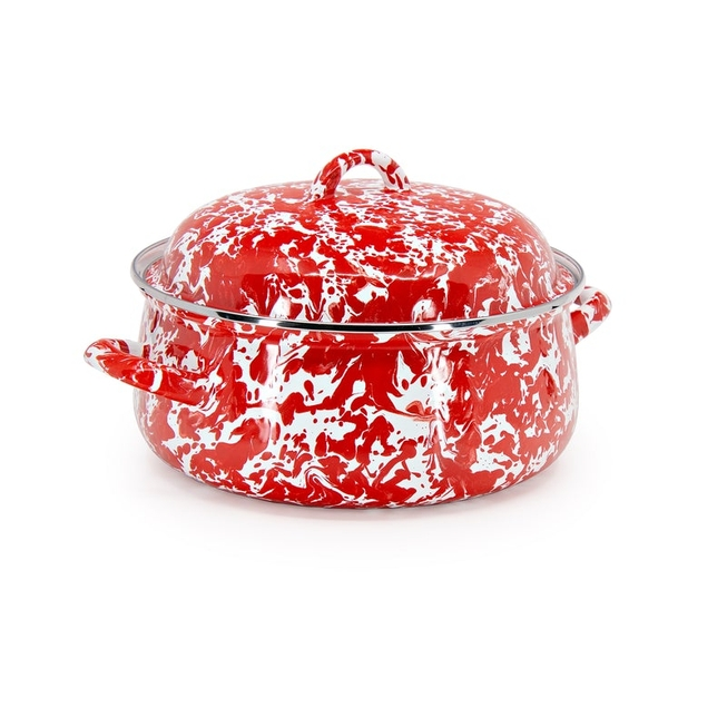 RED SWIRL DUTCH OVEN