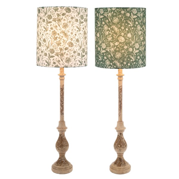 Green Botanical Buffet Lamp 40W Max