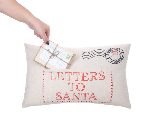 Letters to Santa Lumbar Pillow