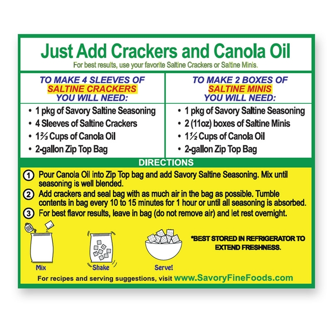 SAVORY PARTY CRACKER SEASONING - SOUR CREAM & ONION