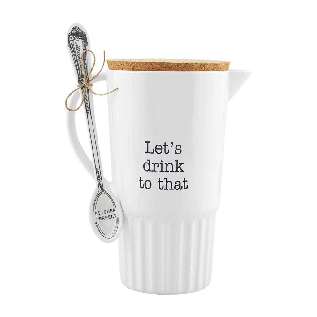 Mud Pie Circa Collection Melamine Outdoor LET'S DRINK TO THAT