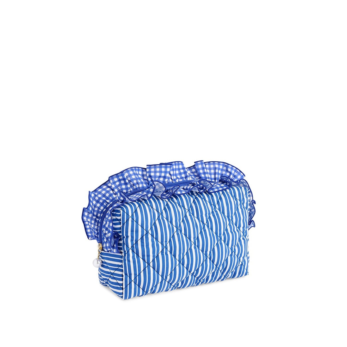 LUCY L ZIP POUCH,BLUE