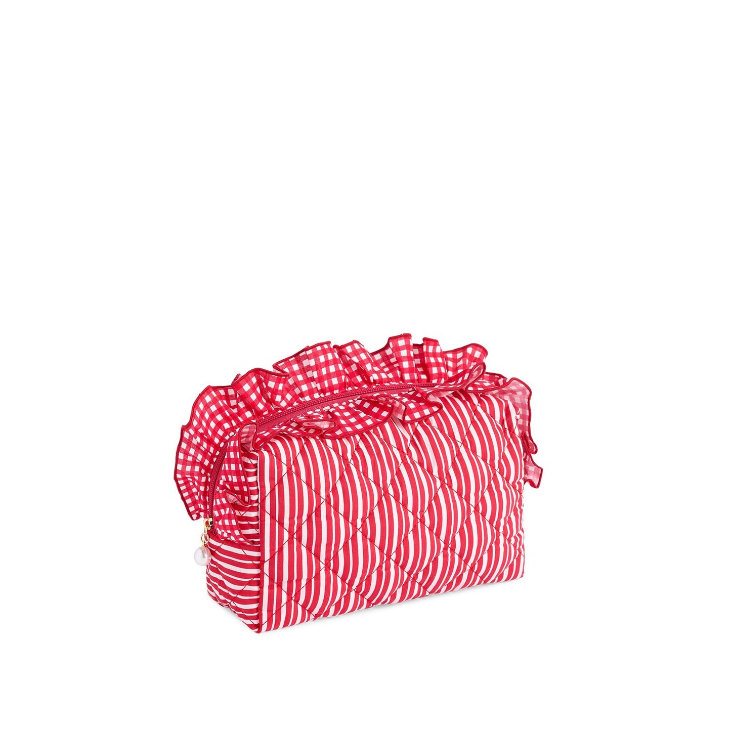 LUCY L ZIP POUCH,RED