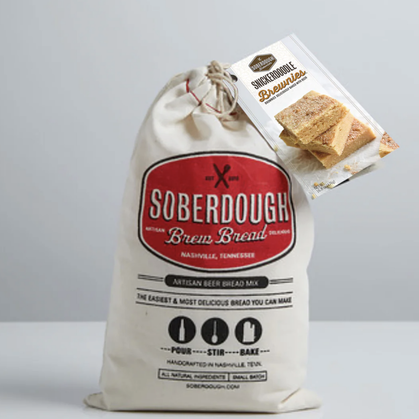 SOBERDOUGH SNICKERDOODLE BREWNIES