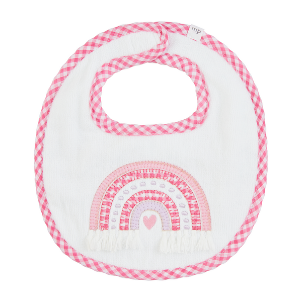 Mud Pie Rainbow Terry Bib