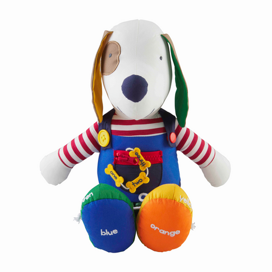 MUDPIE BLUE PUPPY LEARNING PALS