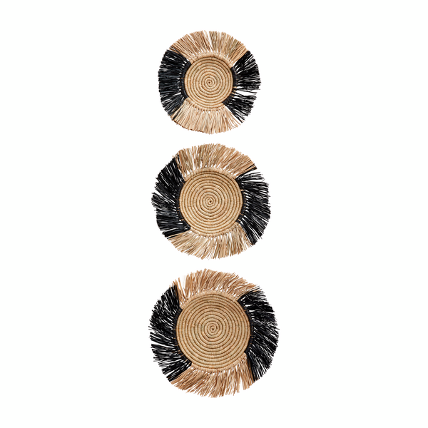 MUDPIE FRINGED WALL BASKETS