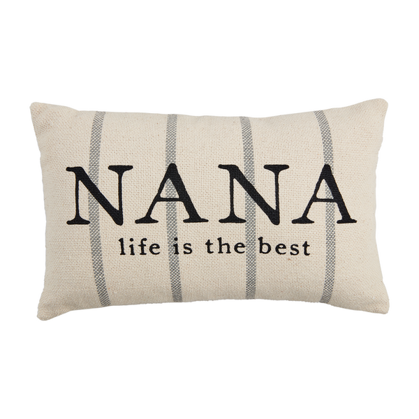 Mud Pie Nana Striped Pillow