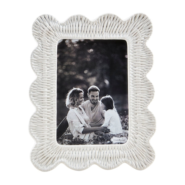 Mud Pie Large Woven Ceramic Frame