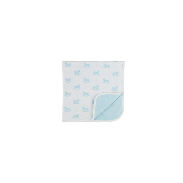 Mud Pie Rocking Horse Baby Arrival Blanket