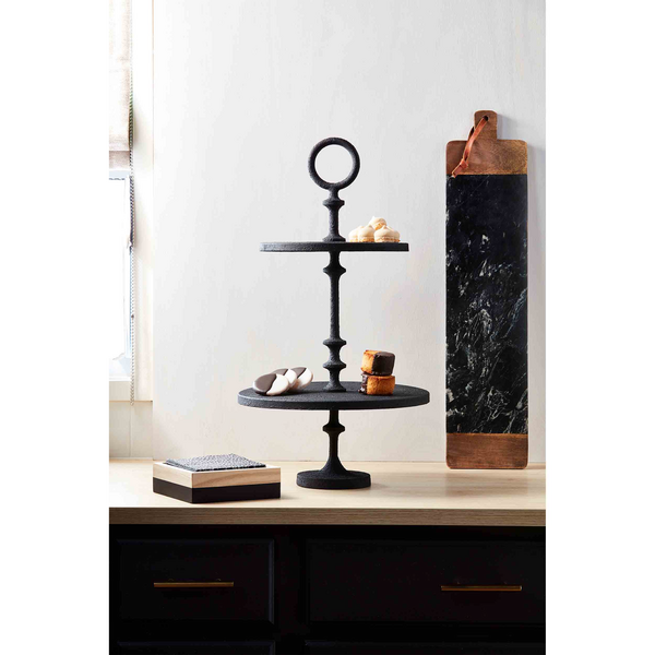 MUDPIE BLACK METAL TIERED SERVER