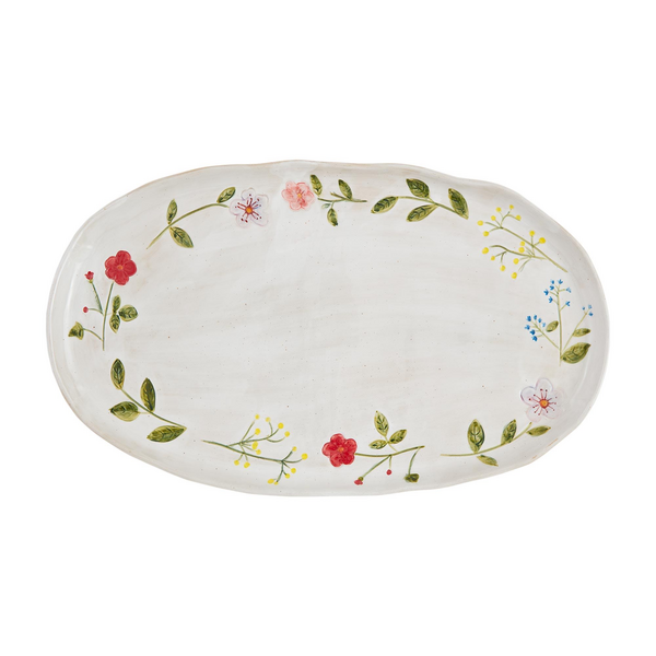 Mud Pie Flower Platter