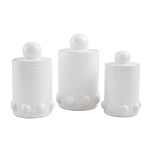 MUDPIE BEADED CANISTER SET
