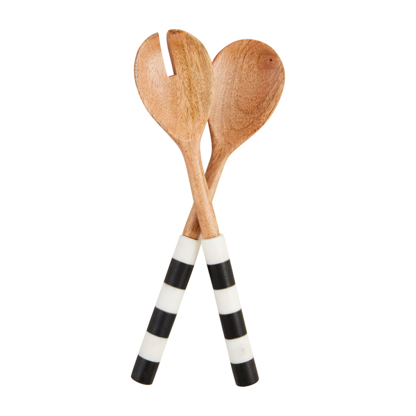 Striped Marble Server Set