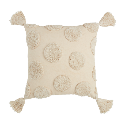 MUDPIE SQUARE TUFTED PATTERN PILLOW