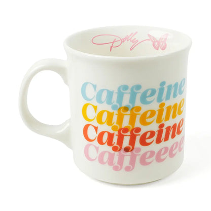Dolly Parton Mug, Caffeine Caffeine, 16-Ounce Ceramic