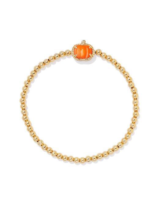 KENDRA SCOTT GOLD PUMPKIN STRETCH BRACELET