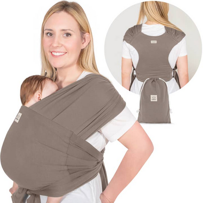 KEABABIES D-LITE WRAP CARRIER - COPPER GRAY