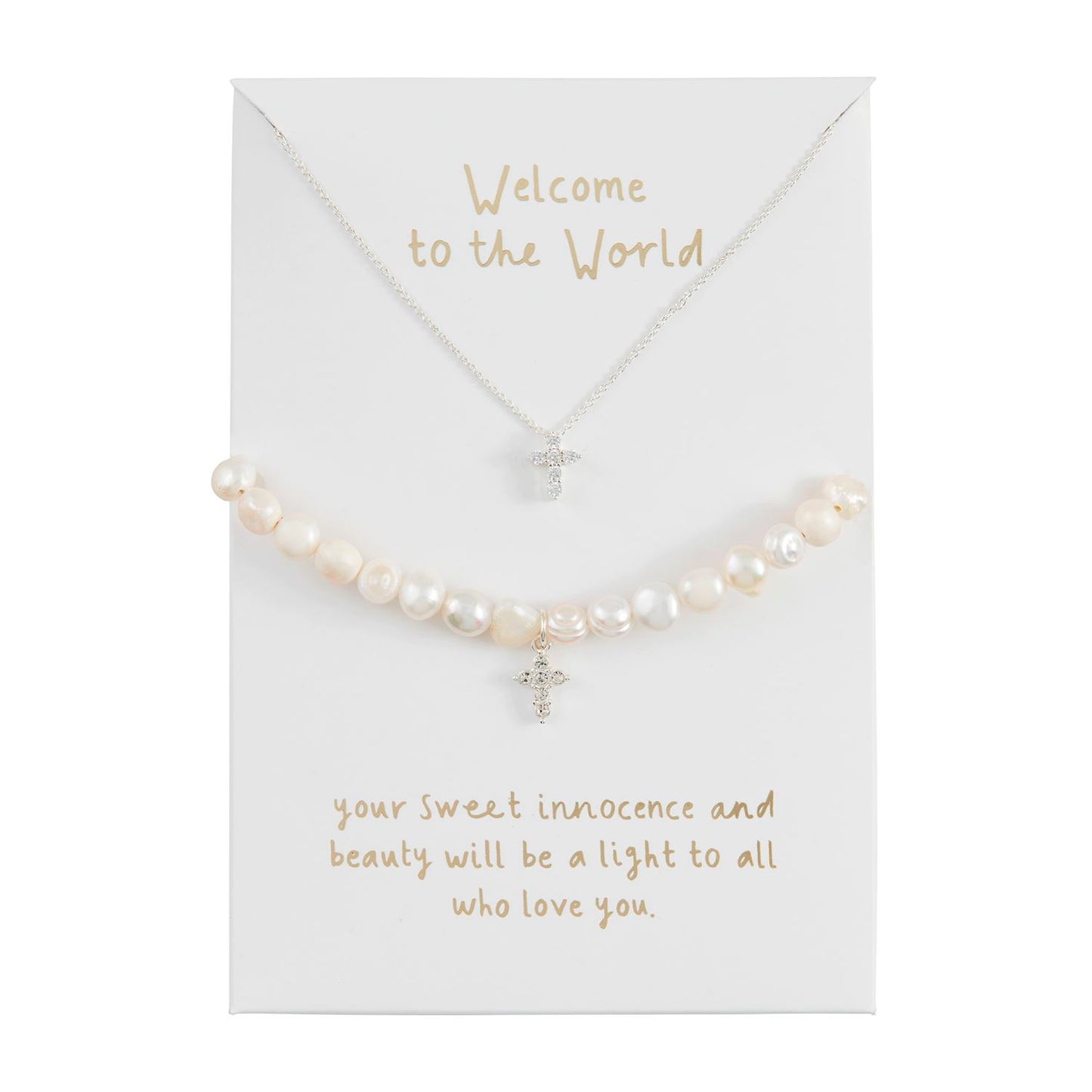 Mud Pie Cross Jewelry Set