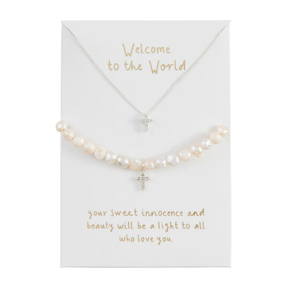 Mud Pie Cross Jewelry Set