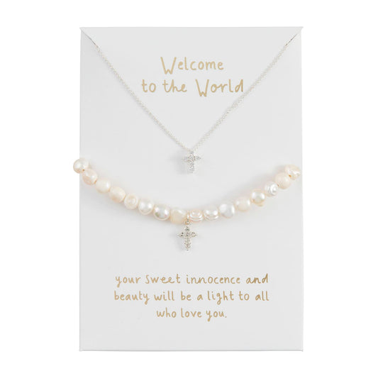 Mud Pie Cross Jewelry Set