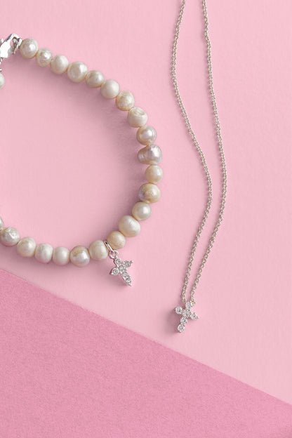 Mud Pie Cross Jewelry Set