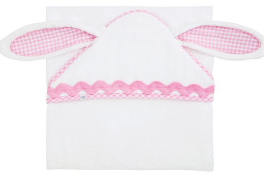 MUDPIE PINK BUNNY HOODED TOWEL