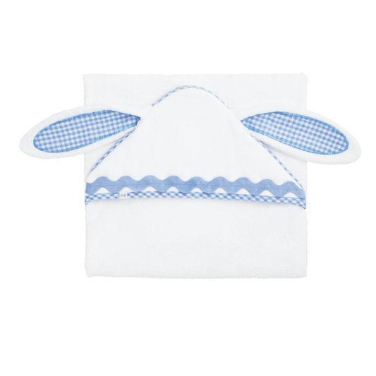MUDPIE BLUE BUNNY HOODED TOWEL