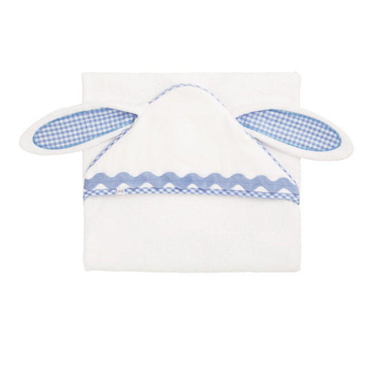 Mud Pie Blue Bunny Hooded Towel
