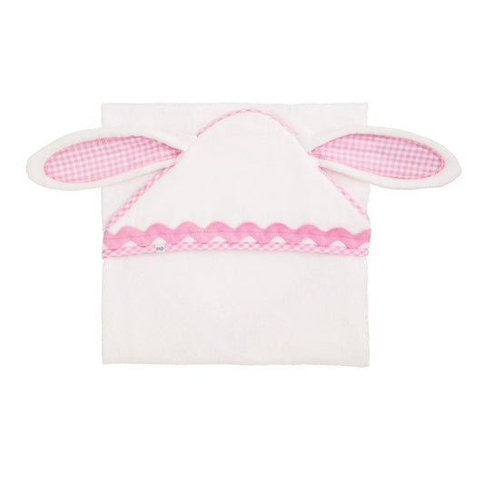 Mud Pie Pink Bunny Hooded Towel