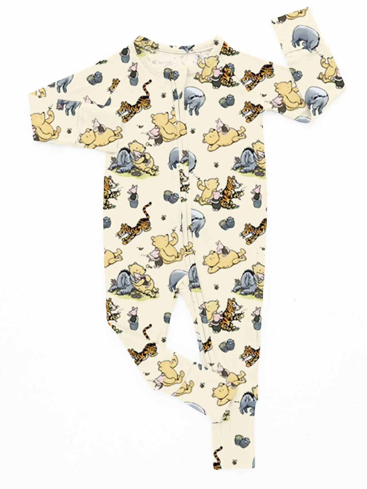 VINTAGE POOH-BAMBOO ZIPPY ROMPER