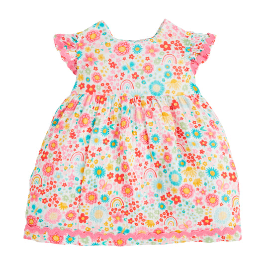 Mud Pie Rainbow Floral Dress