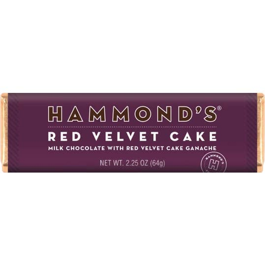 Red Velvet Cake Milk Chocolate Candy Bar 2.25oz