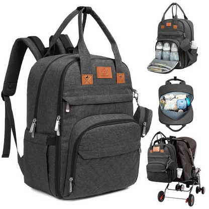KEABABIES ROVE DIAPER BACKPACK - CHARCOAL