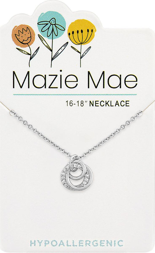 MAZIE MAE SILVER CIRCLES NECKLACE