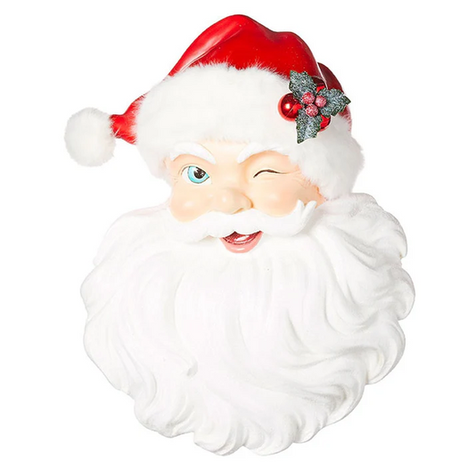 RAZ 18" SANTA FACE WALL ART