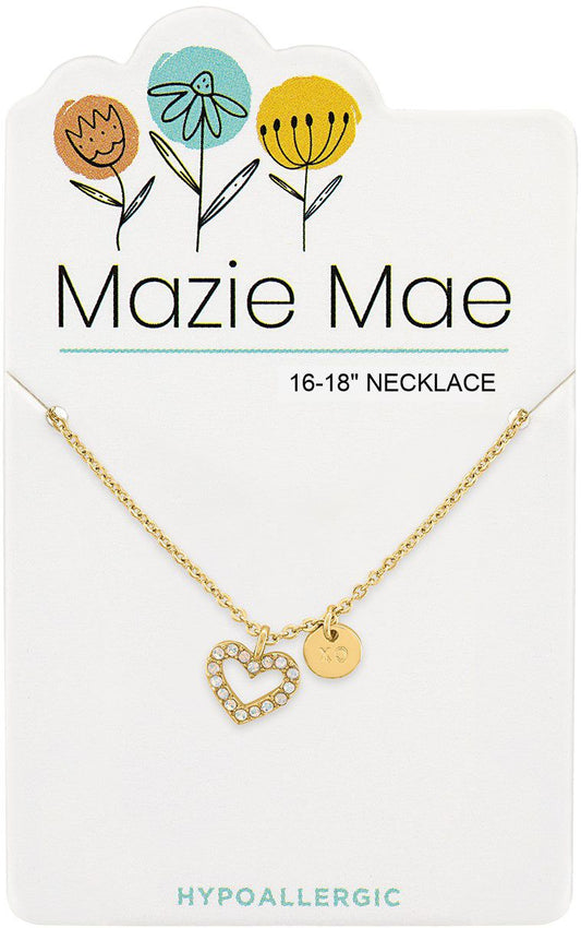 MAZIE MAE GOLD HEART NECKLACE