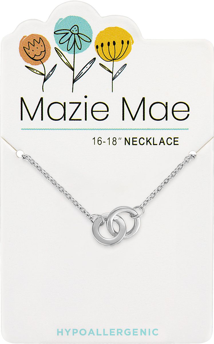 Mazie Mae Silver Interlocking Circles Necklace