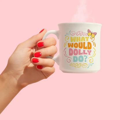 Dolly Parton Mug, What Would Dolly Do?, 16-Ounce Ceramic