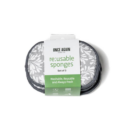 Re:Usable Sponge (Set of 3) - Herbage in Grey