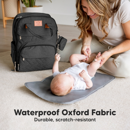 KEABABIES ROVE DIAPER BACKPACK - CHARCOAL