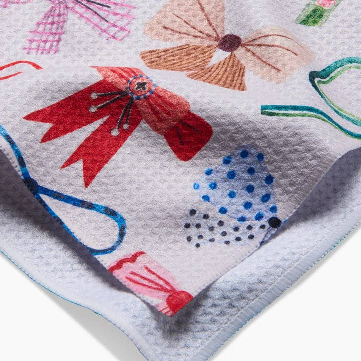 GEOMETRY BOWS TEA TOWEL